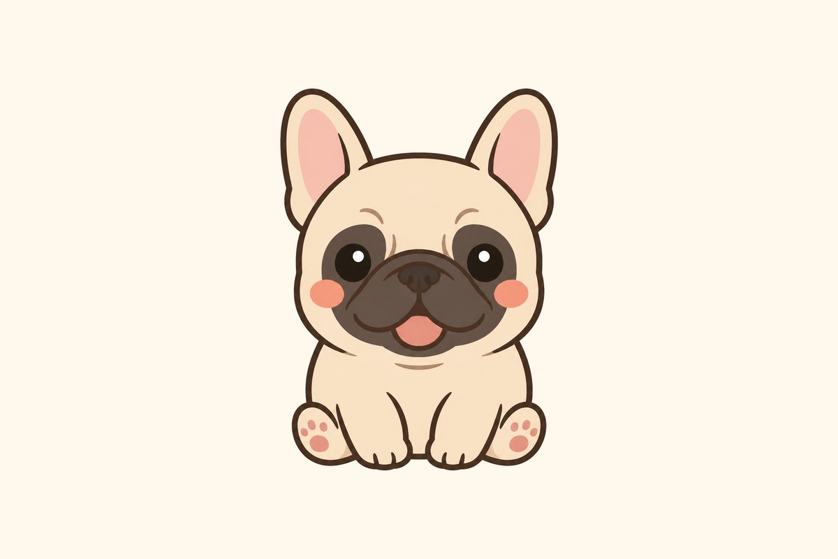 ゆるかわタッチで描いた柴犬のイラスト